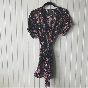 Floral Wrap Dress